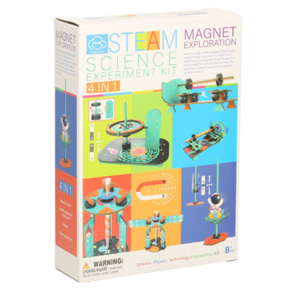 Zestaw edukacyjny do eksperymentow naukowych magnetycznych DIY 4w1