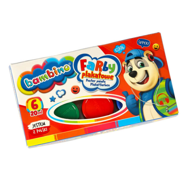 Zestaw plastyczny Bambino kredki mazaki farby 46el