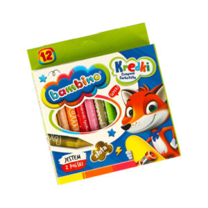 Zestaw plastyczny Bambino kredki mazaki farby 46el
