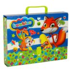 Zestaw plastyczny Bambino kredki mazaki farby w walizce 57el