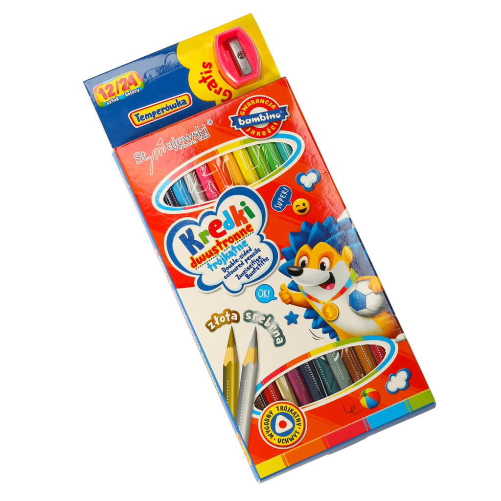 Zestaw plastyczny Bambino kredki mazaki farby w walizce 57el