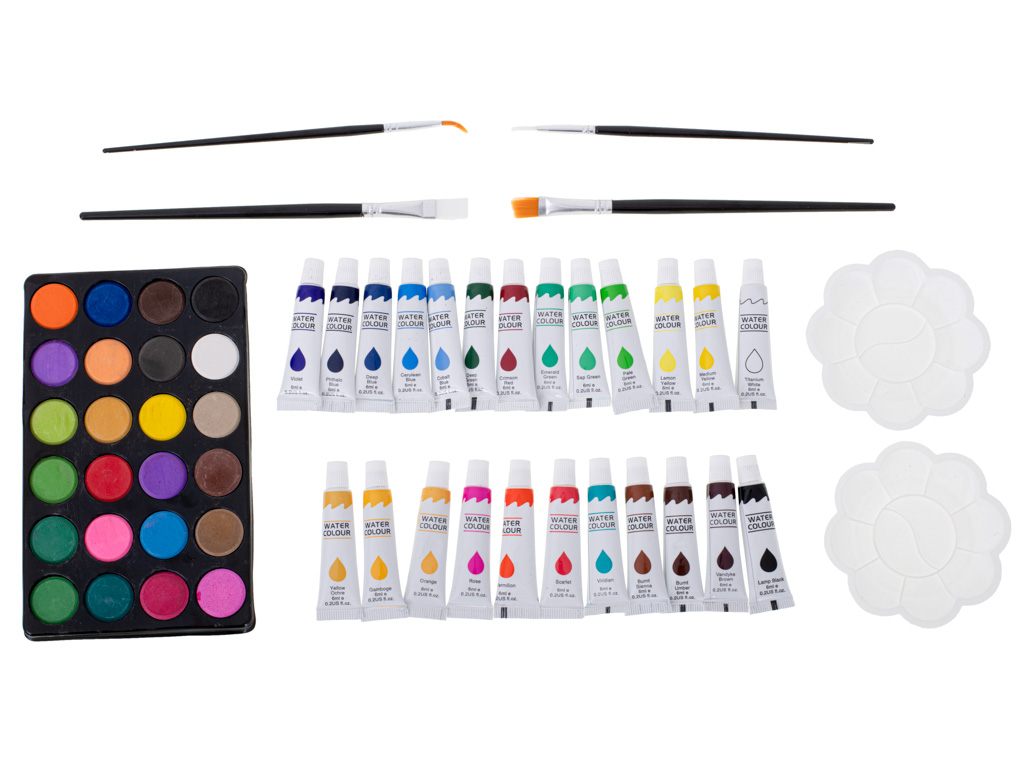 Zestaw plastyczny do malowania w walizce 145el rozowy