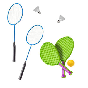 KX3638 Zestaw sportowy 5w1 badminton koszykówka siatkówka teni