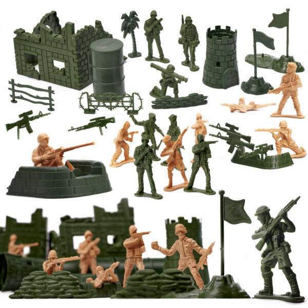 Zolnierzyki baza wojskowa figurki zestaw 114el Zolnierzyki baza wojskowa figurki zestaw 114el