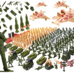 Zolnierzyki baza wojskowa figurki zestaw 307el