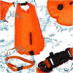 Bojka do plywania boja asekuracyjna ratunkowa plywacka sucha kieszen gwizdek 28l