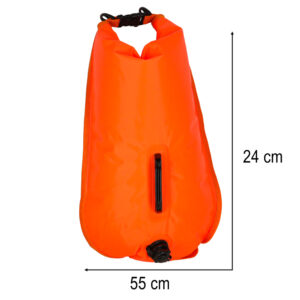 Bojka do plywania boja asekuracyjna ratunkowa plywacka sucha kieszen gwizdek 28l 171097.jpg