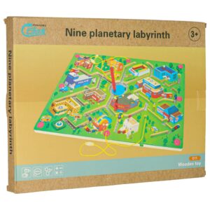 Gra labirynt magnetyczna planszowa drewniana do podrozy farma 2 graczy 172240.jpg