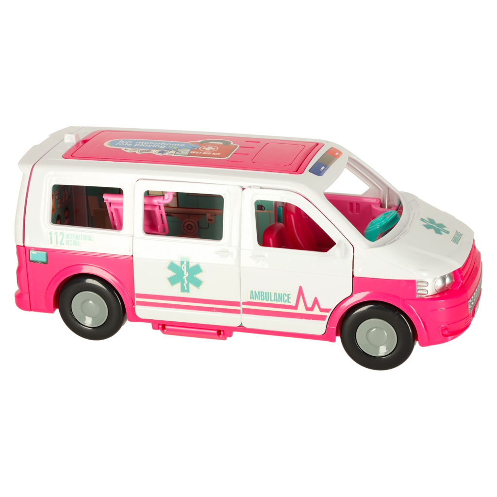 Karetka pogotowia ambulans mobilny szpital lalka akcesoria