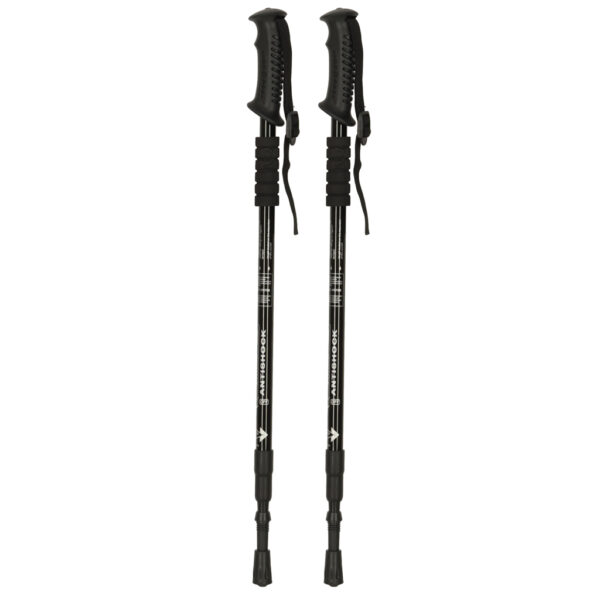 Kijki kije trekkingowe do nordic walking skladane 2 sztuki czarne 172803.jpg