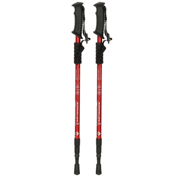 Kijki kije trekkingowe do nordic walking skladane 2 sztuki czerwone 172813.jpg