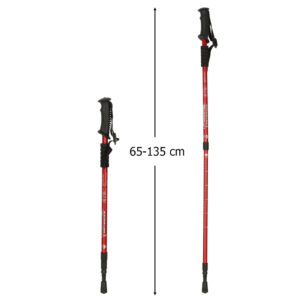 Kijki kije trekkingowe do nordic walking skladane 2 sztuki czerwone 172821.jpg