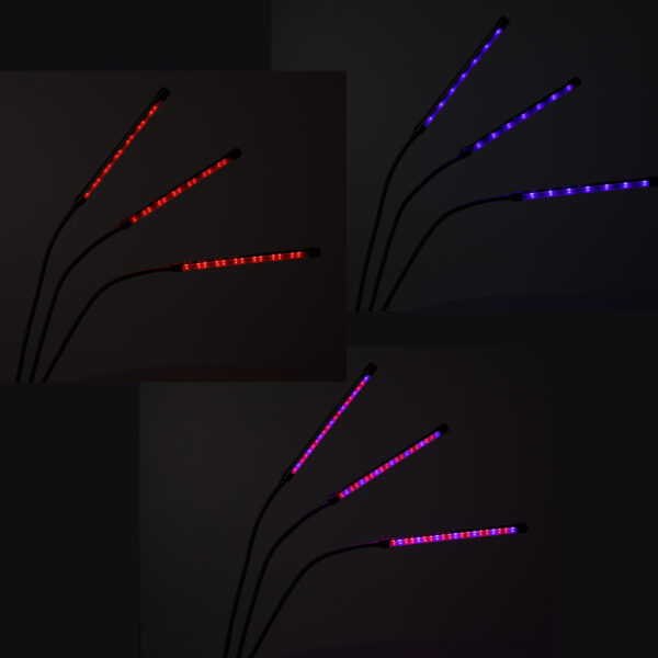 Lampa do roslin LED uprawy wzrostu panel 3 zarowki 172584.jpg