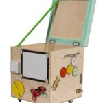 Pufa manipulacyjna LAS z siedziskiem koleczkami