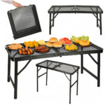 Stol stolik turystyczny LUARO kempingowy cateringowy skladany 80 x 40 x 66 x 37 cm