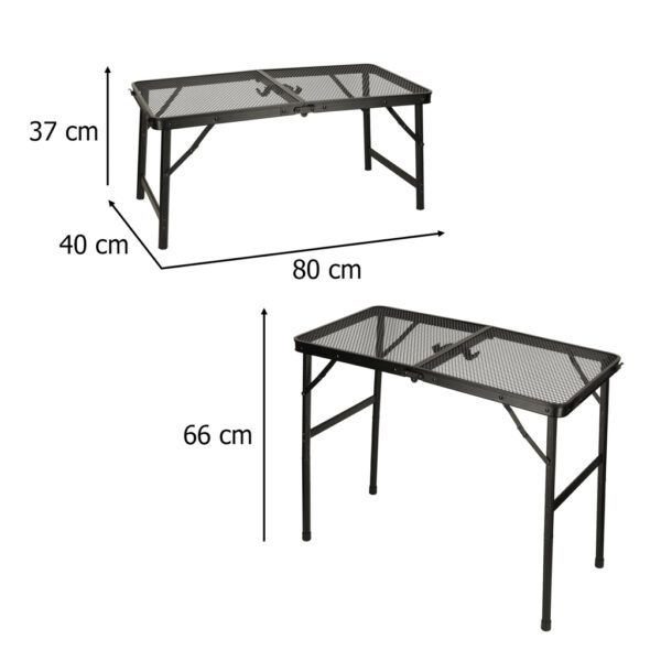 Stol stolik turystyczny LUARO kempingowy cateringowy skladany 80 x 40 x 66 x 37 cm 172740.jpg