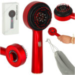 Szczotka do masazu glowy masazer pielegnacja wlosow czerwone swiatlo aplikator olejkow USB