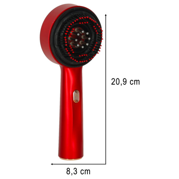 Szczotka do masazu glowy masazer pielegnacja wlosow czerwone swiatlo aplikator olejkow USB 173227.jpg