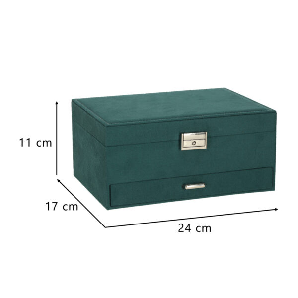 Szkatulka kuferek na bizuterie organizer zielony 172335.jpg