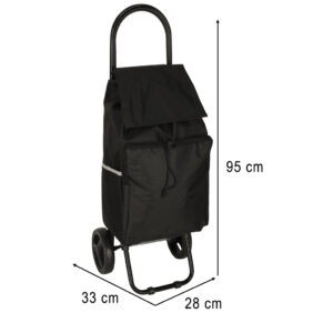 Wozek torba na zakupy na kolkach ze stelazem 95cm czarny 172667.jpg