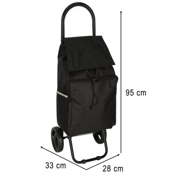 Wozek torba na zakupy na kolkach ze stelazem 95cm czarny 172667.jpg