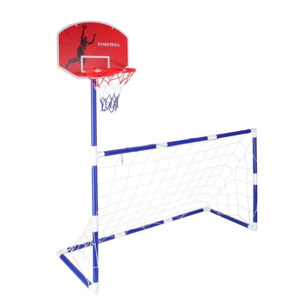 Bramka pilkarska do pilki noznej tablica do koszykowki gry w kosza gra 2w1 2 pilki pompka