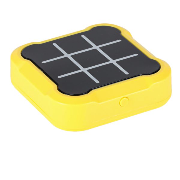 Přenosná elektronická logická hra Piškvorky (Tic Tac Toe) žlutá