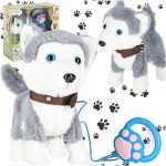 Piesek interaktywny na smyczy szczeka chodzi rusza ogonem Husky 175341.jpg