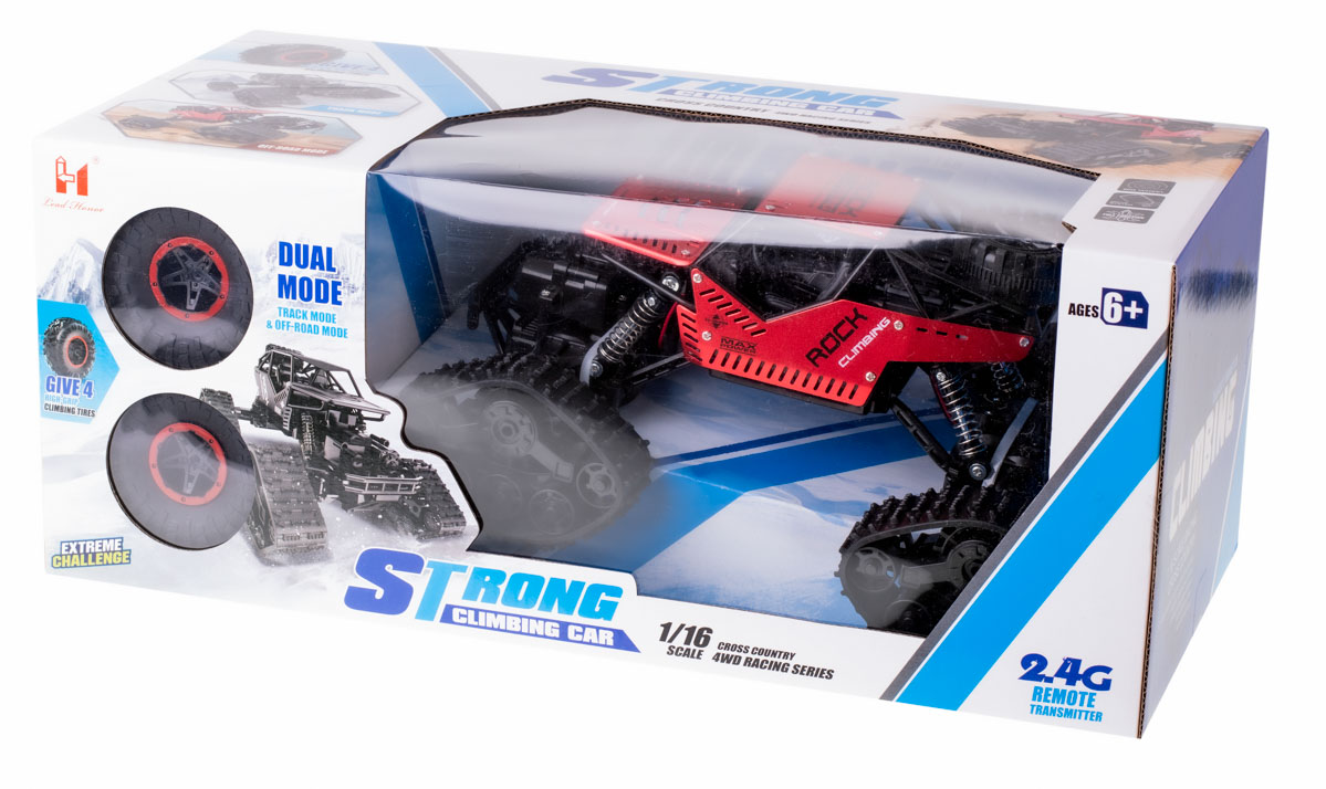 Samochod RC zdalnie sterowany Rock Crawler 4x4 LHC012 auto 2w1 czerwony 138199.jpg