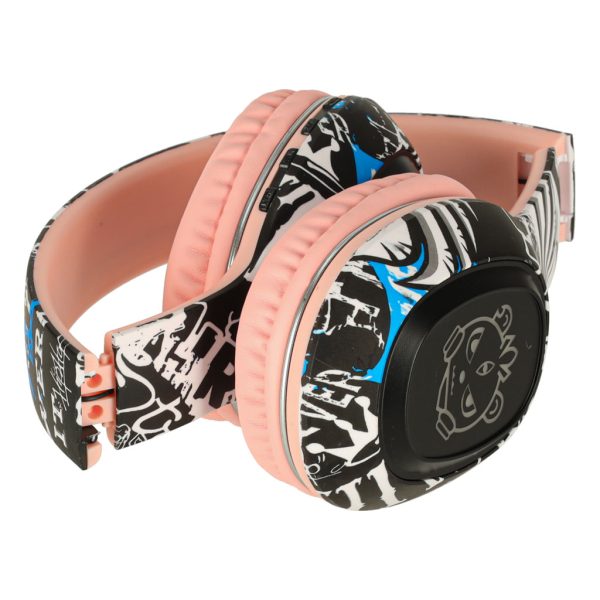 Sluchawki bezprzewodowe nauszne Bluetooth Gaming Sport rozowe 174153.jpg