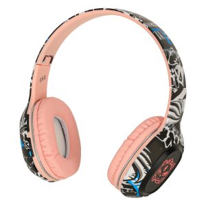 Sluchawki bezprzewodowe nauszne Bluetooth Gaming Sport rozowe 174155.jpg