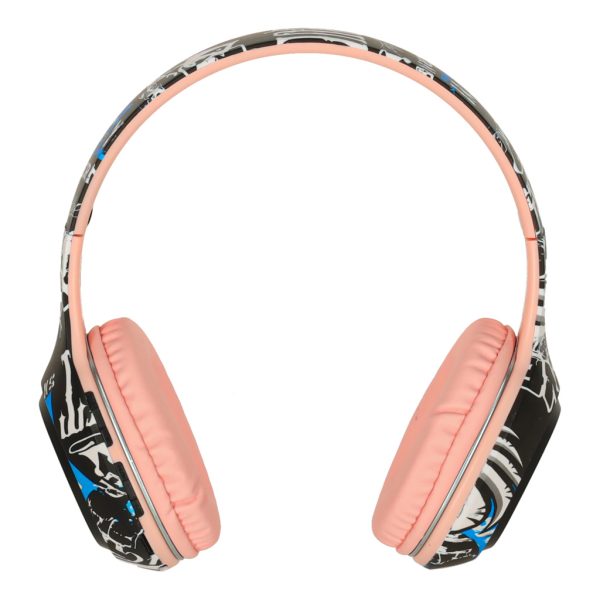 Sluchawki bezprzewodowe nauszne Bluetooth Gaming Sport rozowe 174156.jpg