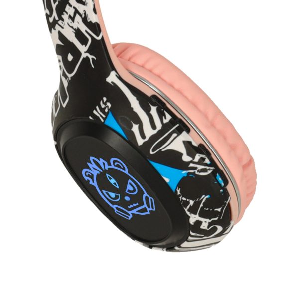 Sluchawki bezprzewodowe nauszne Bluetooth Gaming Sport rozowe 174158.jpg