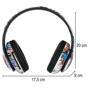 Belaidės „Bluetooth RGB“ žaidimų sportinės ausinės, uždedamos ant ausies, 150 mAh, 175633.jpg