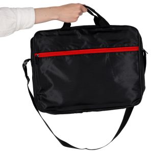 Laptoptáska 15,6 hüvelykes, tok, pántos aktatáska női/férfi fekete