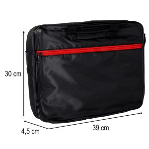 Laptoptáska 15,6 hüvelykes, tok, pántos aktatáska női/férfi fekete