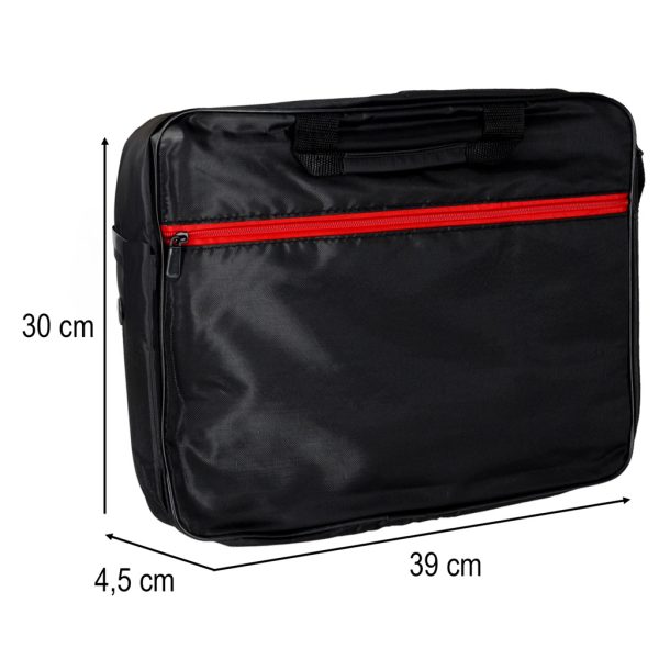 Laptoptáska 15,6 hüvelykes, tok, pántos aktatáska női/férfi fekete