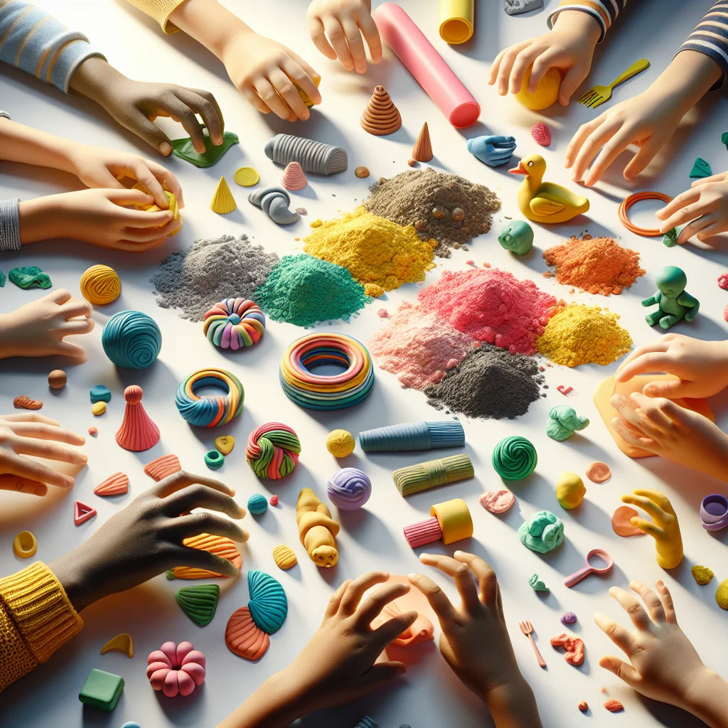 Piasek i masy plastyczne