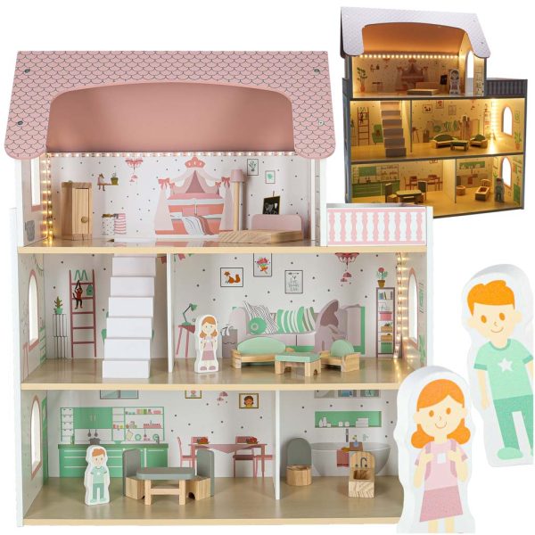 Wooden dollhouse LULILO Peonio 70cm LED 176199 Wooden dollhouse LULILO Peonio 70cm LED size 176199.jpg