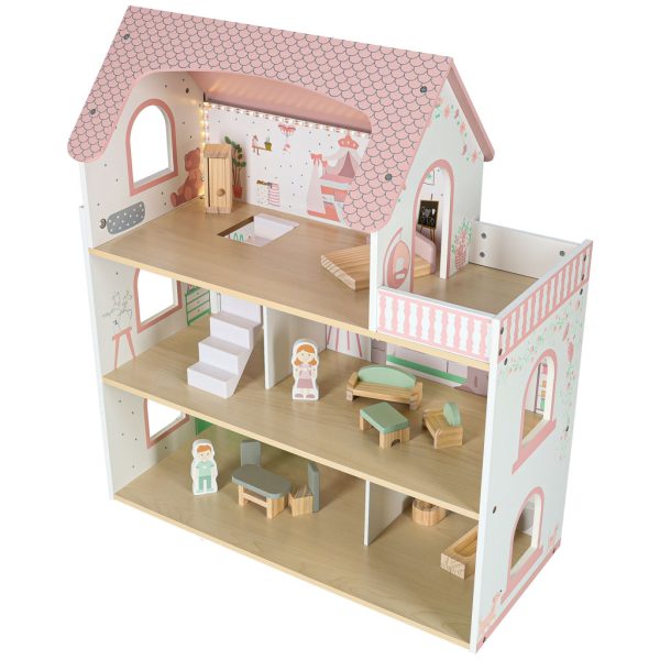 Wooden dollhouse LULILO Peonio 70cm LED size 176203.jpg