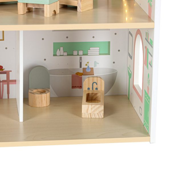 Wooden dollhouse LULILO Peonio 70cm LED size 176209.jpg
