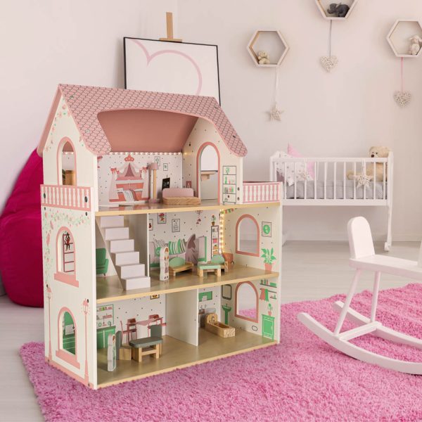 Wooden dollhouse LULILO Peonio 70cm LED size 176213.jpg