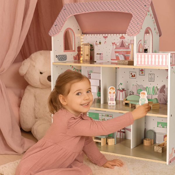 Wooden dollhouse LULILO Peonio 70cm LED size 176214.jpg