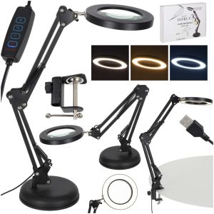 LED stolová lampa s lupou, otočné rameno, 2 možnosti montáže 176419.jpg