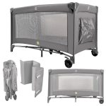 Lozeczko dzieciece turystyczne skladane z materacem max 15kg 177163.jpg