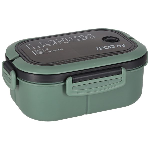 Lunchbox mit Fächern, unterteilt, 1200ml, grün 176314.jpg
