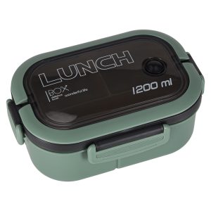 Lunchbox mit Fächern, unterteilt, 1200ml, grün 176315.jpg