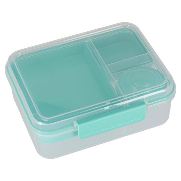 Svačinový box s přihrádkami, dělený, 2200ml, mátová 176325.jpg