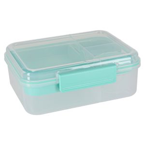 Svačinový box s přihrádkami, dělený, 2200ml, mátová 176326.jpg