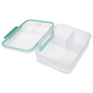 Svačinový box s přihrádkami, dělený, 2200ml, mátová 176329.jpg
